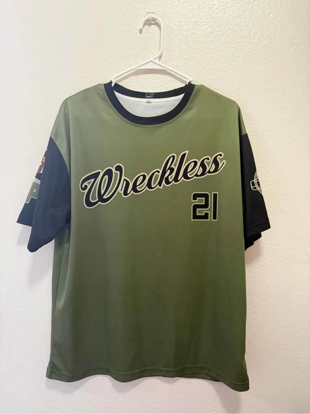 Olive Green & Black Short Sleeve Jersey